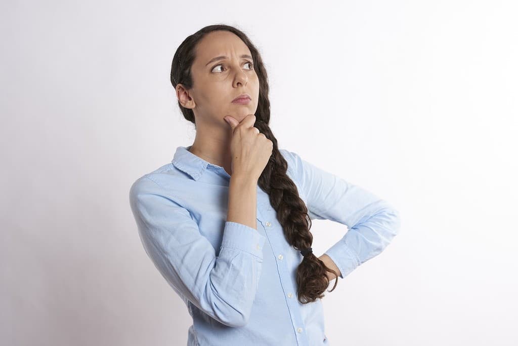 A person thinking through their options